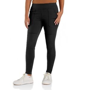 Carhartt Women's Force Fitted Midweight Utility Leggings Black 2X 20W-22W